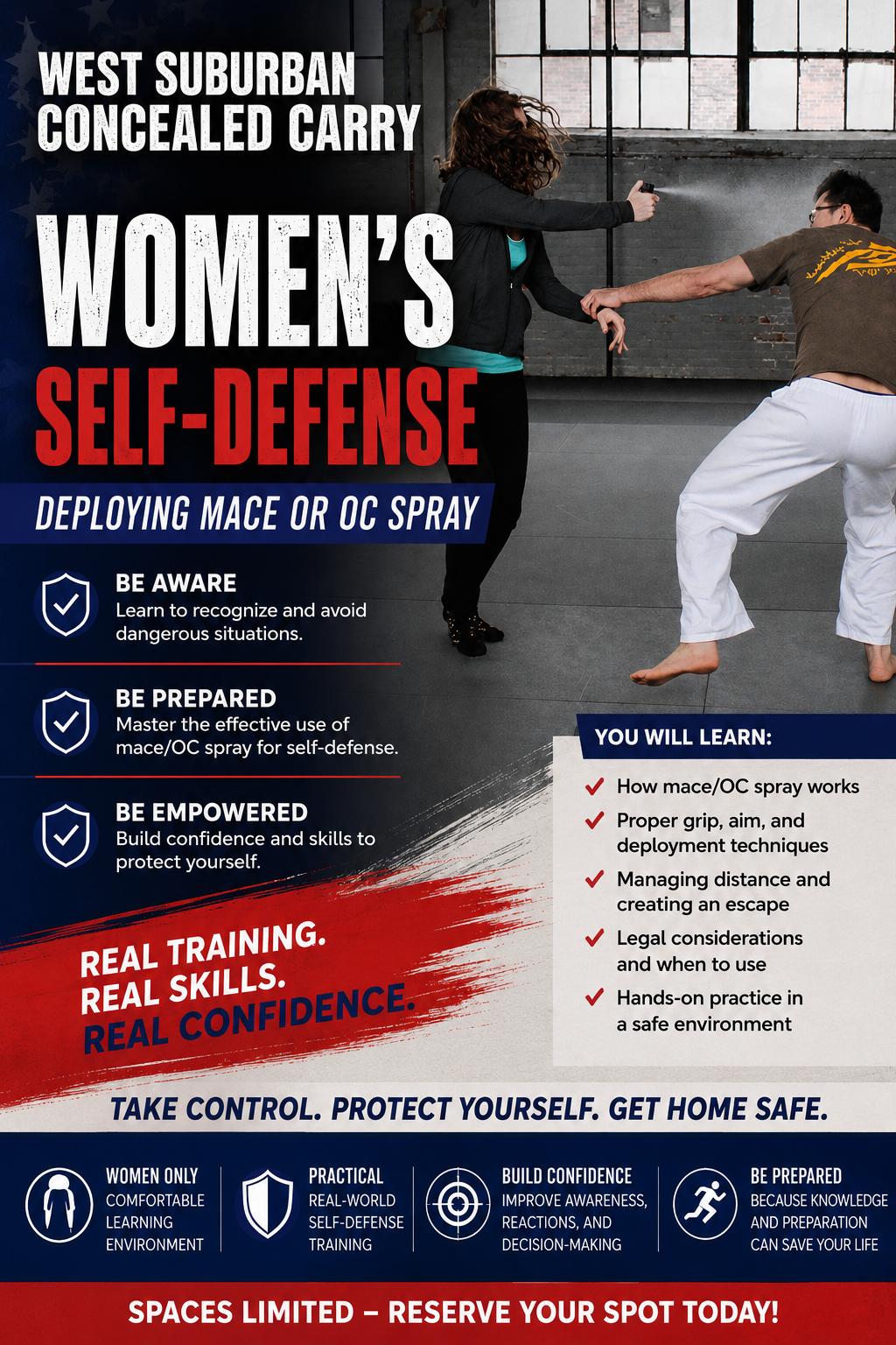 Pepper Spray and Defensive Flashlight